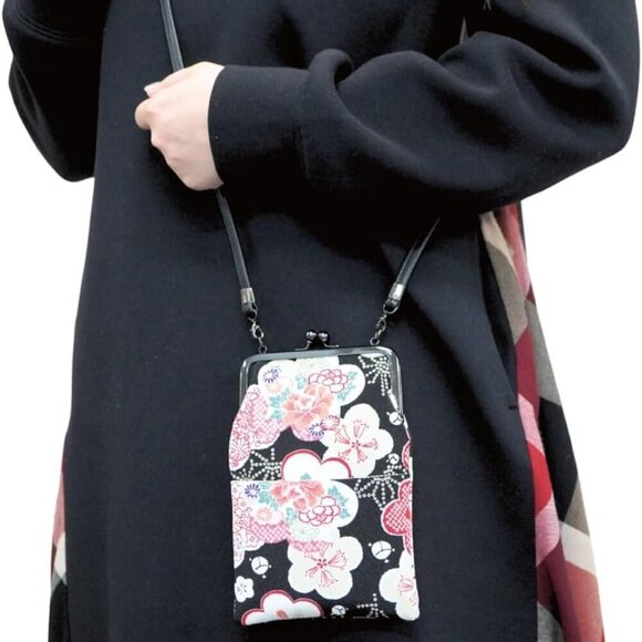 Women\'s Crossbody Handbag Polyester Small Travel Purse with Kiss Lock main image 2